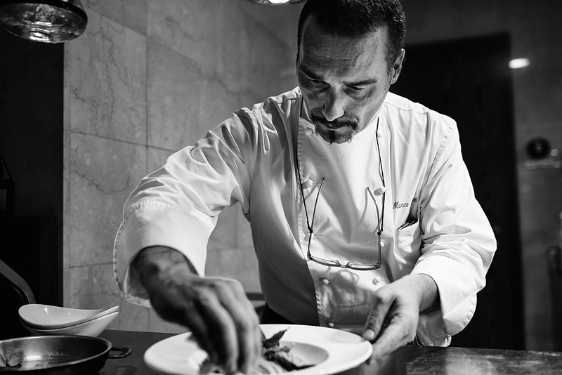 fotografie portret bucatar Marco Magri Athenee Palace Hilton - de Radu Dumitrescu